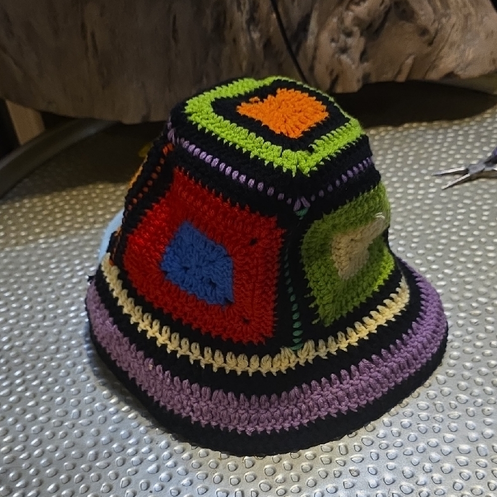 Colorful Crochet Bucket Hat